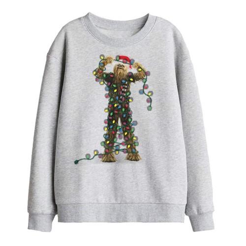 Star Wars Childrens/Kids Chewbacca Tangled Lights Christmas Sweatshirt