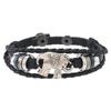 Cross-Border New Retro Woven Iron Natural Stone Punk Multi-Layer Beaded Pair Buckle Bangles Elephant Accessories Men's
