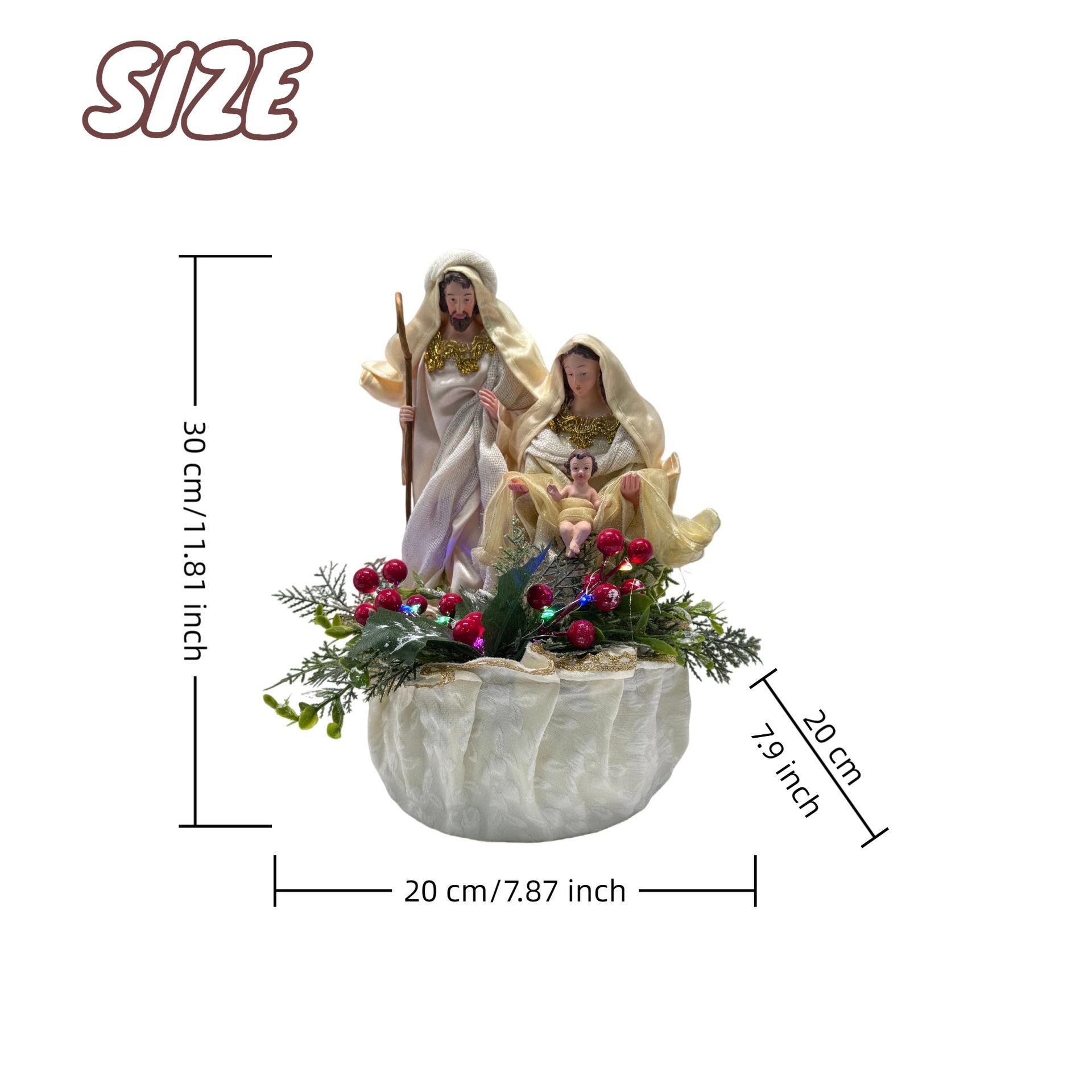 JYL TS/180,European American Holy Family Series Resin Craft Mall Home Creative Figure Figurine One Size сиренево-красный