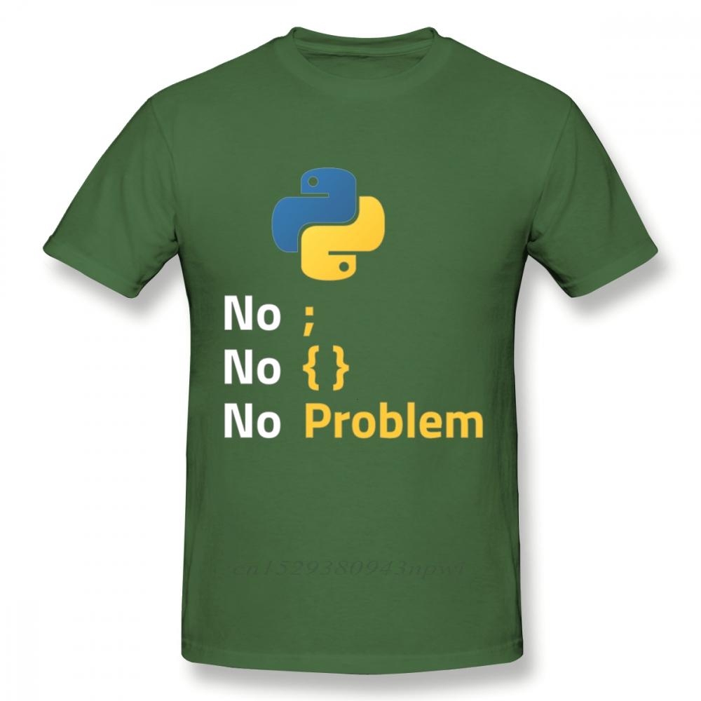 Computer Programming Language Python T Shirt Design For Code Programmer Homme Tee Shirt Crewneck Camiseta
