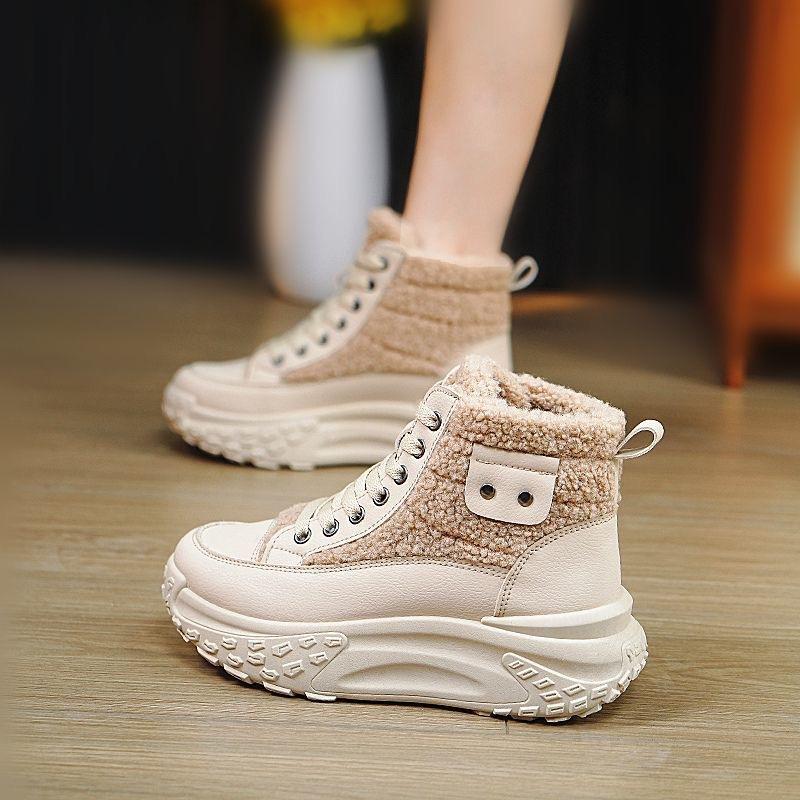 Winter Women Boots Plush Thick Sole Snow Cotton Shoes Platform Sneakers