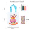 DIY Graffiti Coloring Bags & Mini Painting Marker Diamond Sticker Non-Woven Gift Bag For Kid Birthday Party Favor Party Supplies