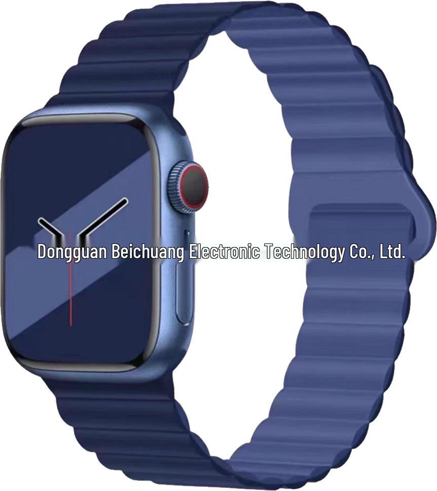 Two-Color Silicone Strap for Apple Watch 10/SE Creative S9