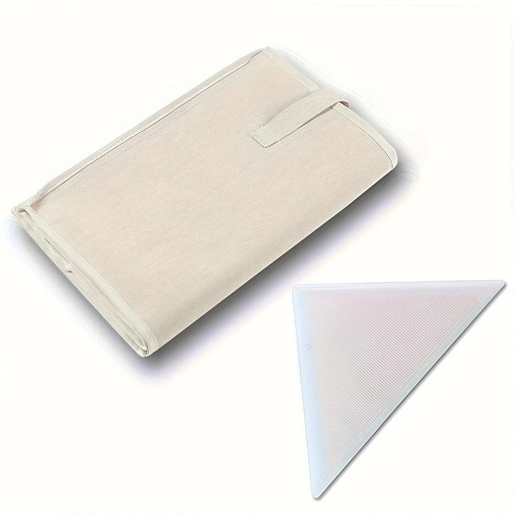 Triangle Space Save Hanger Organizer with Handle Rack Waterproof Portable Storage Bag for Convenient Closet Clothes Organizer