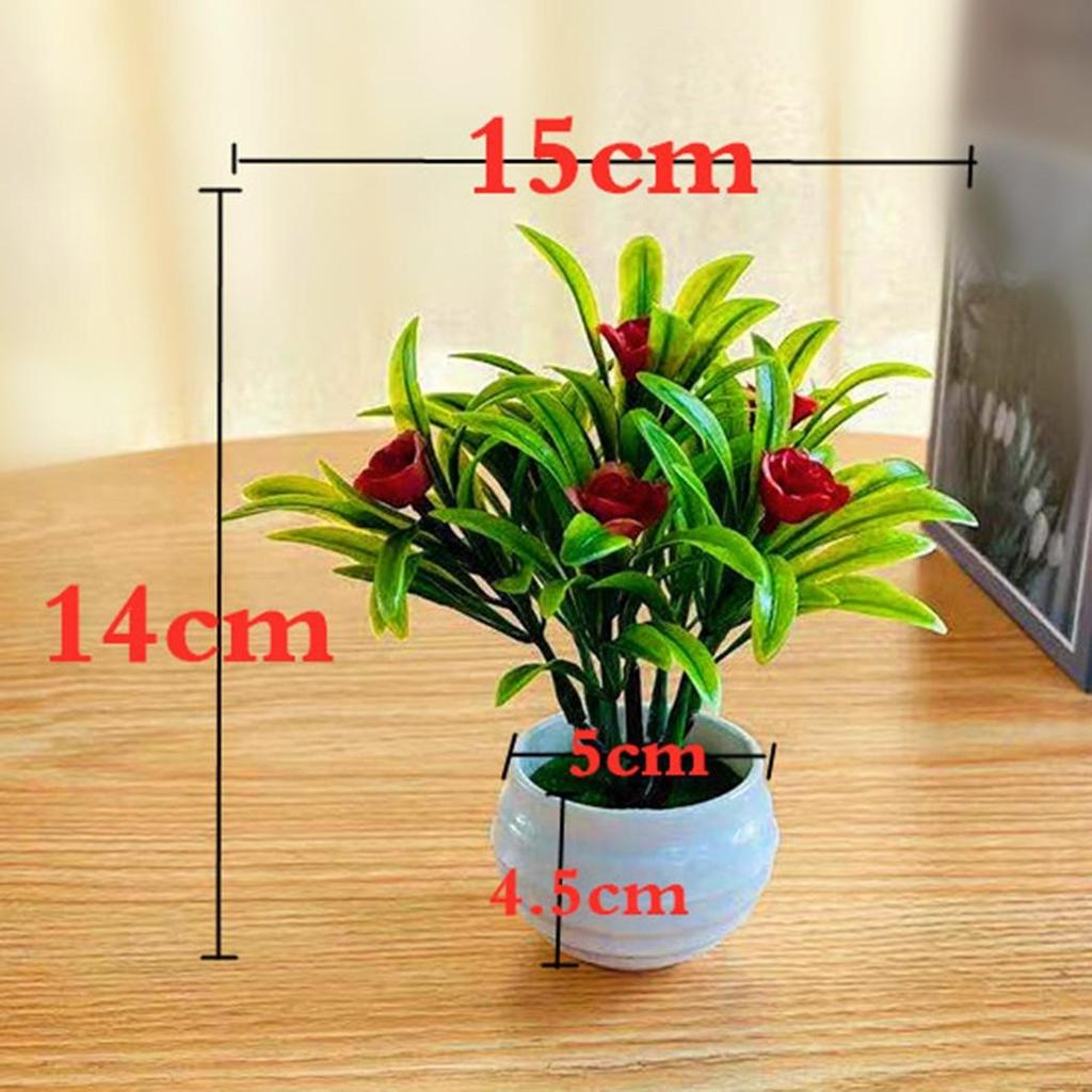 Wedding Artificial Flower With Pot Courtyards Decor Fake False