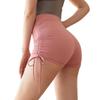 Women's Nude Feel Drawstring Yoga Shorts - Butt-Lifting, Seamless, Three-Point Fit for Running & Fitness