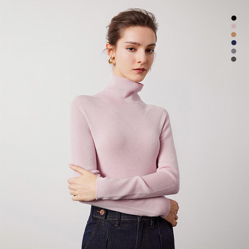 Navigare Women's 100% Wool Turtleneck Sweater