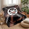 Swansea City FC Custom Name Text Flannel Blanket Soccer Logo Personalized Fleece Throw Blanket Special Gift For Sofa Bedroom Home
