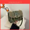 Street Style Pu Small Square Bag With Chain Strap For Daily Use