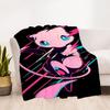1PC Mew Artwork Pokemon Outdoor Blanket Lightweight Flannel, Soft & Warm, All-Season Use for Sofa, Outdoor, Camping, Living Room, Office35