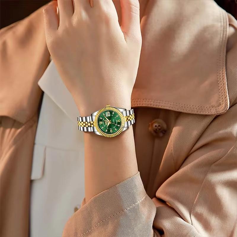 Women Diamond Watches Top Brand Luxury Women's Bracelet Watch Simple Round Waterproof Luminous Quartz Wristwatch