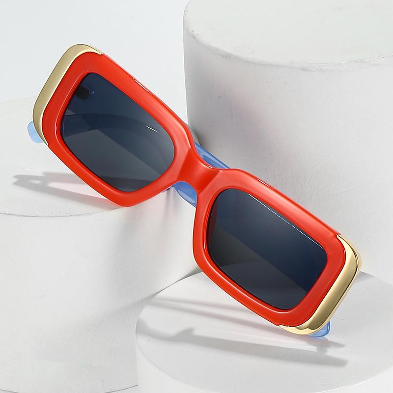 Ins Popular Fashion Square Sunglasses Women Retro Brand Designer Jelly Color Shades UV400 Men Gradient Sun Glasses