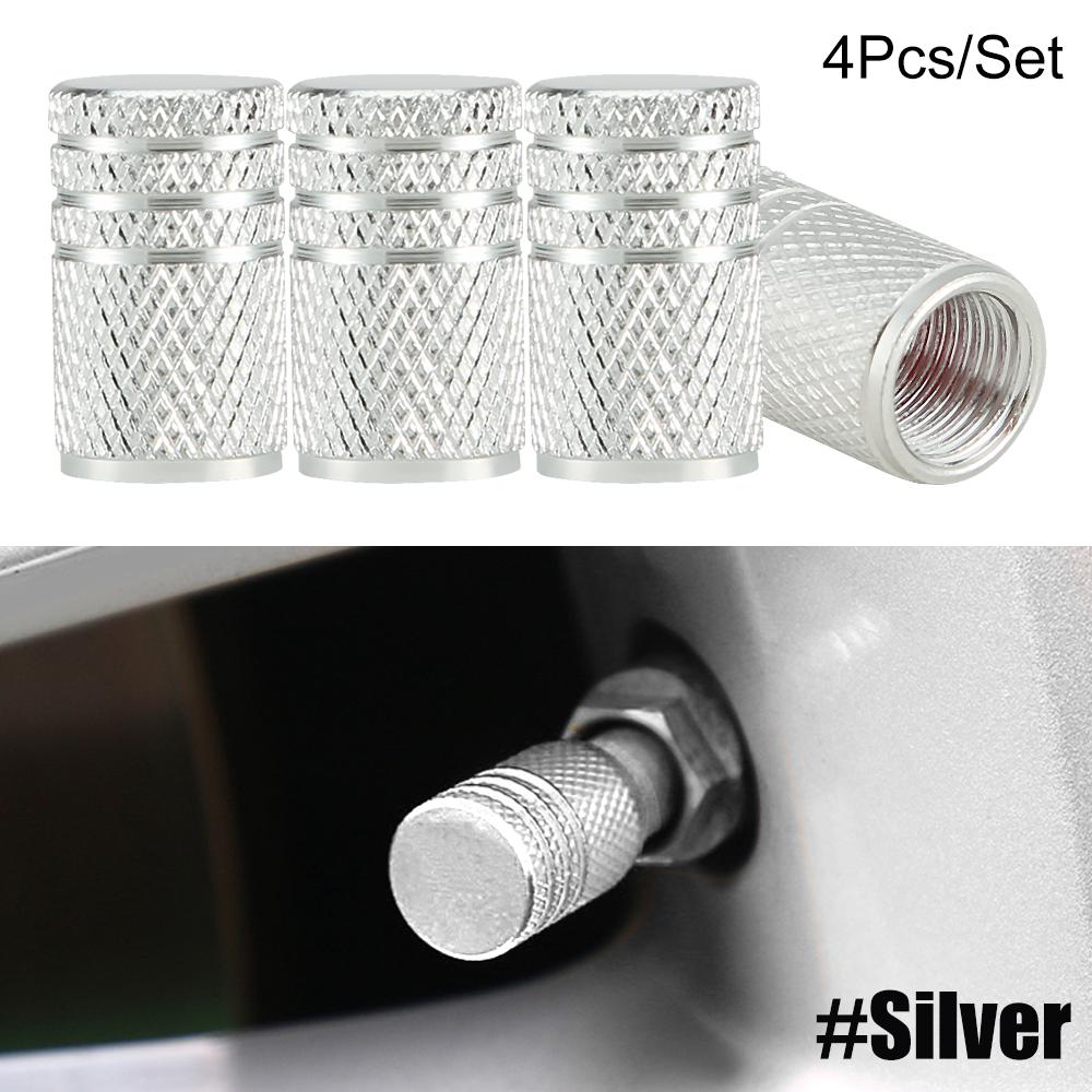 4Pcs/Set Tire Stem Valve Caps Aluminium Car Dustproof Caps Tire Wheel Stem Air Valve Caps  Tapones Para Llantas Accesorios Para