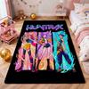 Kpop Demon Hunters Neon Stage Indoor Rug Nonslip Thick Carpet For Entryway Home Party Decor Valentine'S Day Gift