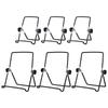 1set 6pcs 2 Colors Iron Mobile Phone Holders Rectangle Black 143~196x120~167x22~27mm 3pcs/style