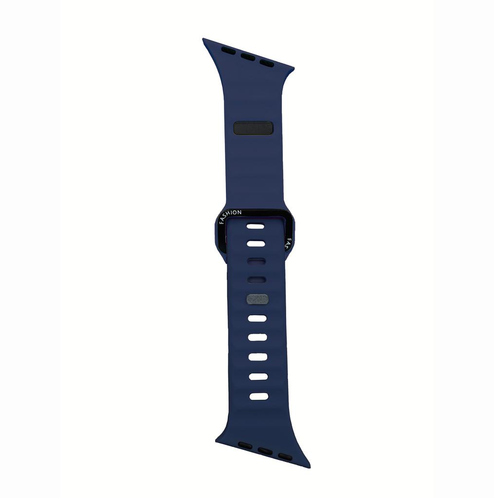 Sport Bands For Apple Watch Ultra Wide Soft Silicone Wristbands Waterproof Strap Men for iWatch Series 11/10/9/8/7/6/5/4/3/2/1SE