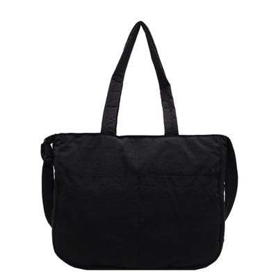 Bitcuem Women's Large Capacity Lightweight Two-Way A4 Tote Bag, Popular for Commuting, School, Travel, Shopping, and Walking (Black)