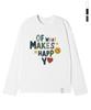 GRAVER [Unisex] Makes Happy Long Sleeve T-Shirt_3 Colors