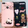 Für Huawei P Smart Hülle Niedliche Blume Schwarz Weiches TPU Silikon Bumper Hülle Für Huawei PSmart P Smart 2017 FIG-LX1 Handyhülle Funda
