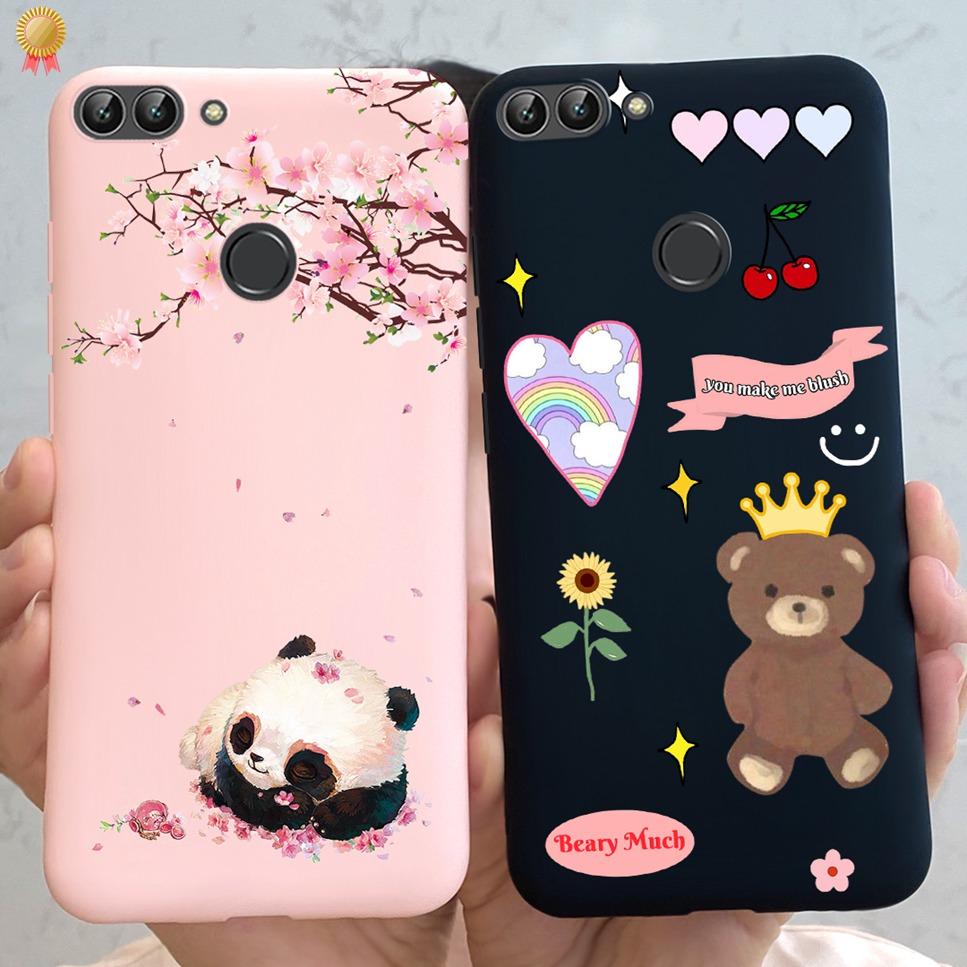 Für Huawei P Smart Hülle Niedliche Blume Schwarz Weiches TPU Silikon Bumper Hülle Für Huawei PSmart P Smart 2017 FIG-LX1 Handyhülle Funda