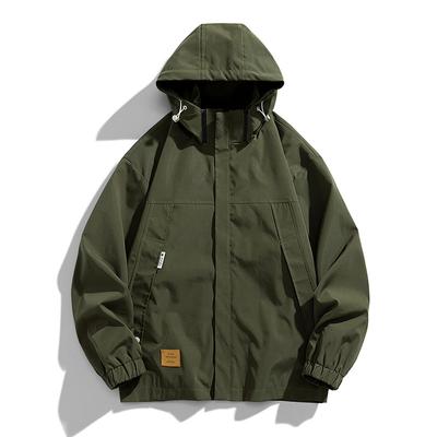 Men's Spring and Autumn Outdoor Windproof Waterproof Jacket Male Couple Sports Casual Jacket Windbreaker Coat Female
