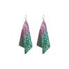 Square Sequins Mesh Loops Ears Multi-color Eardrops Aluminum Jewelry Ear Alloy Earrings Fashion Exaggerated Decorations