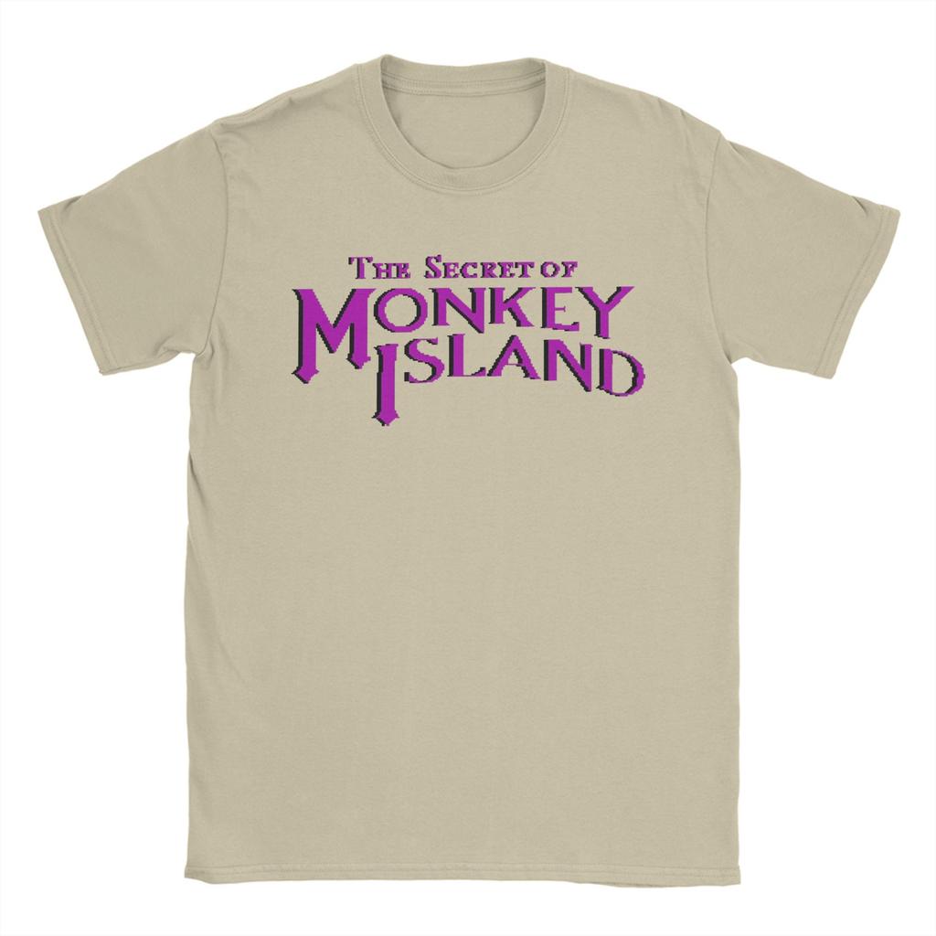 Monkey Island O Segredo de Monkey Island Camiseta com Estampa Gráfica do Logotipo Original para Homens Mulheres Algodão Camiseta Roupas