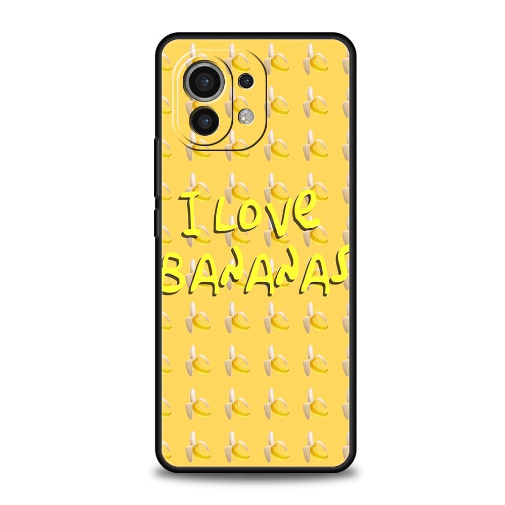Funny Bite Apple Banana Phone Case Cover for Xiaomi Mi 17 Pro Max 15 14 13 12 11 Ultra 15T 14T 13T 12T Pro Lite Soft TPU Shell