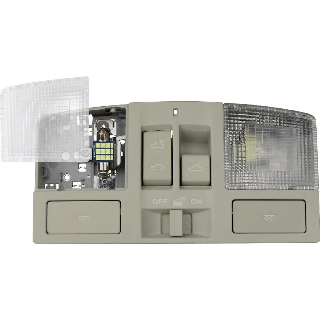 BBM6-69-970B-75 Overhead Console w/Sunroof Switch & Dome Light for Interior Roof Compatible with Mazda3 2010 2011 2012 2013 Ceiling Map Reading Light