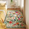 Non-slip Floor Mat Soft Door Gasket Portable Flower Carpet  for Living Room Tea Table Bedside
