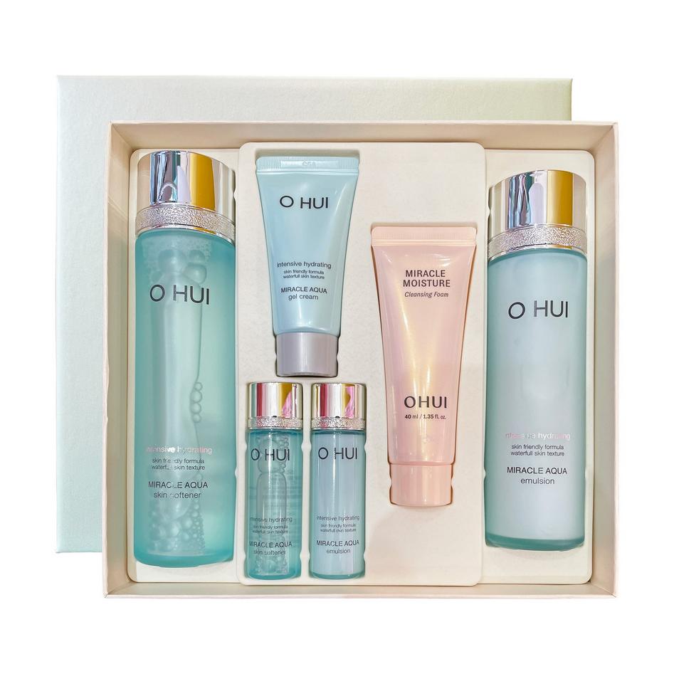 O HUI MIRACLE AQUA SPECIAL 2PCS SET 6 items / Anti-Aging, Moisturizing, Korean Cosmetics, Kbeauty