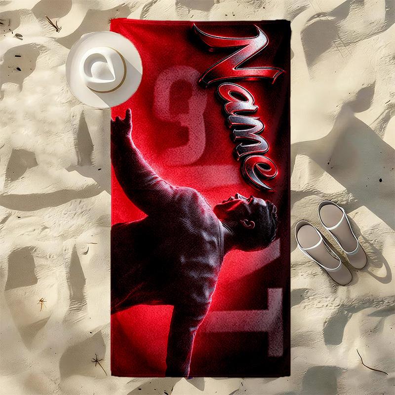 Custom Name Name 91 Stylish printed beach towel,a quick-drying, absorbent mat suitable for the beach, pool, gym, and travel fans gift