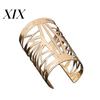 New Fashion Golden Hollow Patterned Bangle Opening Cuff Barcelet Jewelry Gift