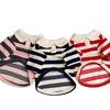 Breathable Dog Striped Shirt Collared Style Cat Vest Fashion Dog T Shirts  for Puppy Dogs Cats