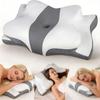 Orthopedic Contour Neck Pillow Ergonomic Memory Foam Sleeping Pillow Breathable Neck Support Pillow with Center Hole