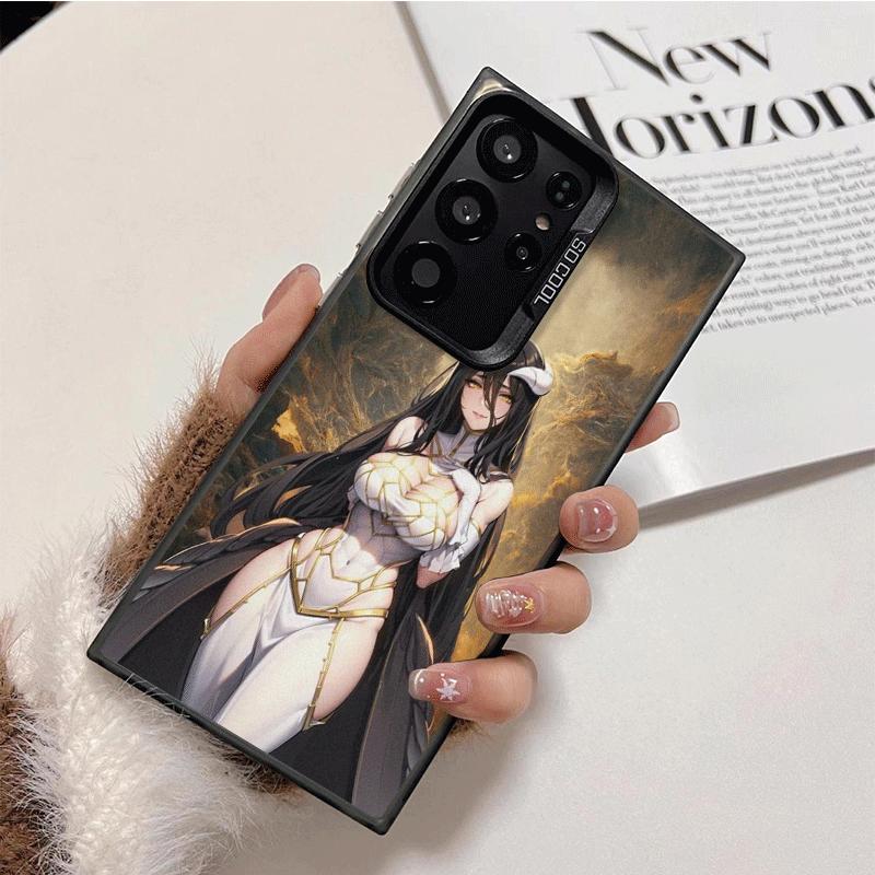 Albedo O-Overlords Anime Weiche Handyhülle für Samsung Galaxy S24 S25 FE S26 Edge S23 Ultra S22 Plus S21 + Stoßfeste Hülle Rückseite S