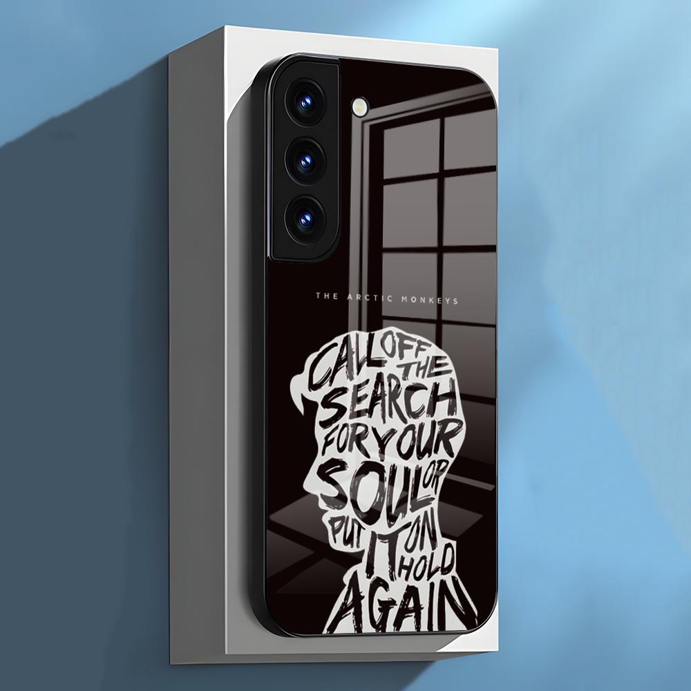 

Band A-Arctic M-Monkey Phone Case For Samsung S26 S25 S24 FE S23 S22 S21 Plus S20 Ultra Note20Ultra Black Glass Cover Galaxy S25 FE