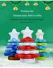 Platinum Silicone Christmas Tree Stacking Toy for Kids - DIY Educational Building Blocks & Holiday Ornament