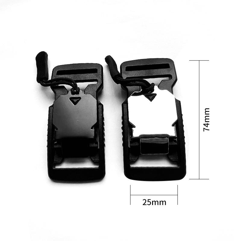 Quick Release Buckle Plastic With Metal Magnetic Buckles for Men Belt Molle Backpack Webbing Strap Garment  Accessories