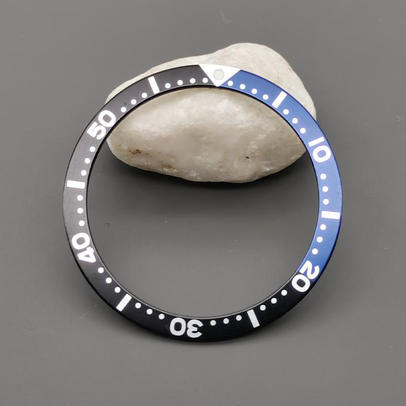 Mod 39mmx32mm Aluminum Bezel Insert Fit for SKX 6105 6309 Turtle Watch Cases NH35 NH36 Case Watch Ring Mod Replace Parts