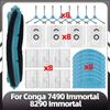 Compatible for Conga 7490 Immortal Series / 8290 Immortal Series Main Side Brush Replacement HEPA Filter Mop Pads Spare Parts