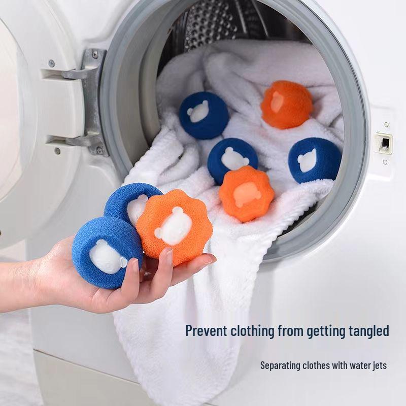 

New Arrival: Little Bear Anti-Tangle Lint Remover Laundry Sponge Ball