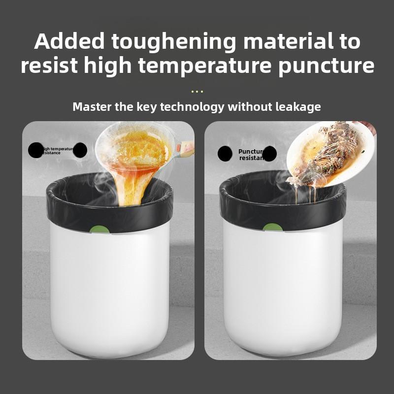 Household Drawstring Trash Bag With Thick Pe Material For Kitchen And Bathroom Waste Disposal