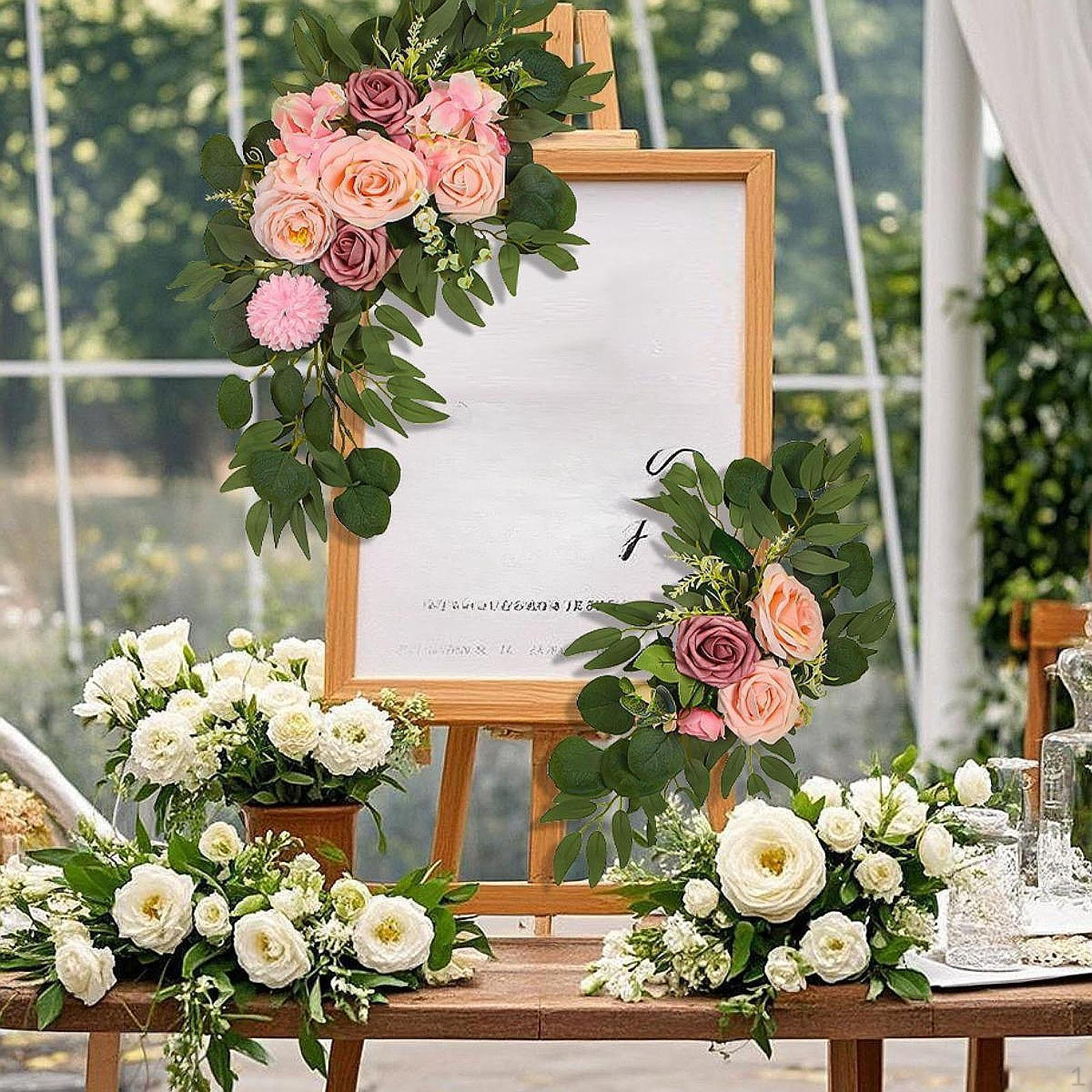 

Набор искусственных цветов для свадьбы, цветочные гирлянды The Arches House розовый