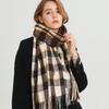 Advanced Couple's Imitation Cashmere Plaid Warm Shawl Scarf Suitable Both Men Women Autumn Winter Fashion Versatile Tassel
