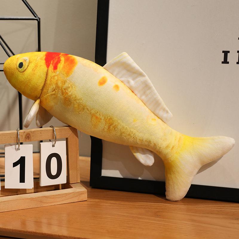 30-100cm Simulation Koi Fish Plush Toy Pillow Lifelike Colorful Red Gold Goldfish Plush Toy Home Decoration Gift For Children