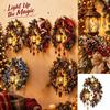 Christmas Series Wall Decoration with Lights, Holiday Hanging Decor for Home Indoor Display