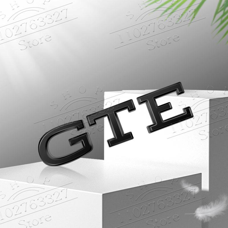 

Car GTD GTE Emblem Metal Car Sticker Rear Trunk Badge Fender Car Body Decal For Golf 5 6 Passat Tiguan Polo