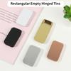 Mini Metal Rectangular Empty Tin Box Tinplate Push Candy Pill Cases Bins Hinged Containers Small Organizer Storage Box (Small)