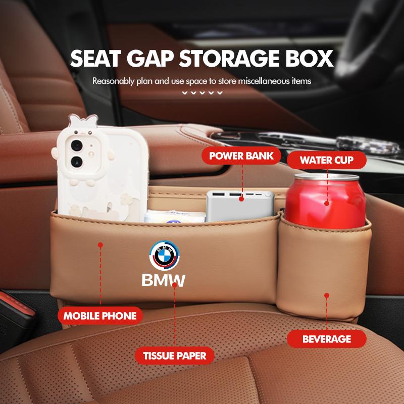 Car Seat Gap Storage Box Console Filler Stowing Tidying Case For BMW E90 E60 E93 E87 G01 G20 X3 X5 F30 F20 G05 G06 G07 F07 Rvzc66